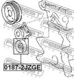 Ролик натяжной FEBEST 01872JZGE LEXUS GS300 JZS147 1993-1997