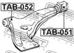 Сайлентблок FEBEST TAB051 TOYOTA COROLLA