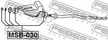 Втулка FEBEST MSB030 MITSUBISHI PAJERO 1999-2001 (к-т)