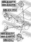 Подушка двигателя MITSUBISHI 1091A117