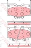 Колодки тормозные TRW GDB7049 TOYOTA 4RUNNER
