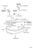 Бампер задний TOYOTA 5215913904 TOYOTA COROLLA FIELDER 120 2001-2004