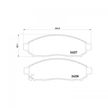 Колодки тормозные GBS GC01212DM NISSAN NAVARA (D40), PATHFINDER 05- (R51)