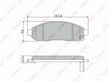 Колодки тормозные GBS GC01212DM NISSAN NAVARA (D40), PATHFINDER 05- (R51)