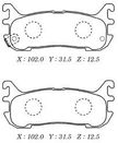 Колодки тормозные KASHIYAMA D3094M MAZDA 323 1.8i 16V/2.0i 24V 94-98