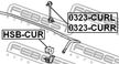 Тяга стабилизатора FEBEST 0323CURL