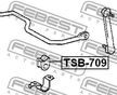 Втулка стабилизатора FEBEST TSB709 (D14) TOYOTA CARINA 1992-