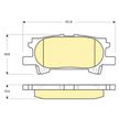 Колодки тормозные GBS GC02185DM MAZDA 3 2003- / LEXUS RX 2003-