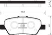 Колодки тормозные SANGSIN BRAKE SP2104 HONDA ODYSSEY 03- / STEPWAGON 05-09 некомплект (3шт)