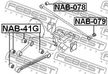 Сайлентблок FEBEST NAB41G