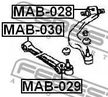 Сайлентблок FEBEST MAB030
