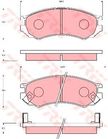 Колодки тормозные LUCAS GDB7030 NISSAN PRIMERA P10 90-96