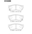 Колодки тормозные KASHIYAMA D1035M NISSAN SUNNY 1.3-1.6 12V 82-91