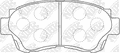 Колодки тормозные дисковые передние nibk pn1228
