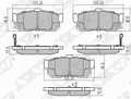 Колодки тормозные SAT STAY060NS021 NISSAN BLUEBIRD U14 96-01, CEFIRO 98-02, SUNNY B15 98-04 440607E690