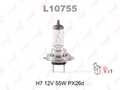 Лампа накаливания LYNXAUTO L10755 H7 12V (55W) PX26D