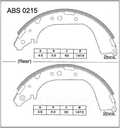 Колодки тормозные ALLIED NIPPON ABS0215 NISSAN PATROL Y60 / TOYOTA LC 80