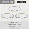 Колодки тормозные MASUMA MS2283 NISSAN PRESEA 1990-1995, NISSAN PULSAR 1990-2000, NISSAN SUNNY 1990- 4406058Y25