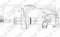 Амортизатор SAT 5430331U88 NISSAN CEFIRO 94-00 Перед. Лев