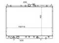 Радиатор охлаждения MASUMA MC0009 MITSUBISHI CHARIOT GRANDIS, RVR, SPACE WAGON MR281548