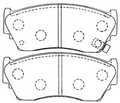 Колодки тормозные NISSHINBO PF2375 NISSAN PULSAR N15 4106050Y94