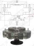 Вискомуфта TOYOTA 1621031020