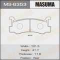 Колодки тормозные MASUMA MS6353 DATSUN CHARADE 1993-2000, DATSUN MIRA 1994-1998, MAZDA FAMILIA 1989- AY060KE102