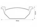 Колодки тормозные AKOK G3107WF VW POLO 10- / AUDI A1 11- / SKODA FABIA 07- JZW698151
