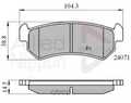 Колодки тормозные ALLIED NIPPON ADB01191 DAEWOO, ALFA, ROMEO, CHEVROLET EXCELLE 1.6 03 LACETTI Fa