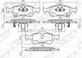 Колодки тормозные SAT ST044650D050 TOYOTA YARIS 05-