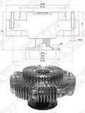 Вискомуфта SAT ST1621017050 TOYOTA Land Cruiser
