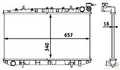 Радиатор охлаждения MASUMA NS000210 NISSAN AVENIR, INFINITI G20, PRIMERA 1992-1995 2141053J00