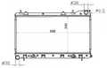 Радиатор охлаждения SAT SB0004SG5 SUBARU FORESTER, IMPREZA  SG5, GDB 2003-2005