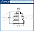 Пыльник ШРУС OHNO FB2004 MITSUBISHI PAJERO IO 1998- MR336613