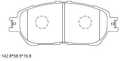 Колодки тормозные ASIMCO KD2639 TOYOTA PREVIA 00-06 / CALDINA 02-07 0446521020