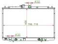 Радиатор охлаждения MASUMA HD0005UA HONDA INSPIRE, SABER, AVANCIER, ACURA 1998-2001 19010P8DJ51