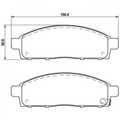 Колодки тормозные AKOK G1625MF MMC L200 06- / PAJERO SPORT 98-09 / NISSAN NV200 10- 4605A284