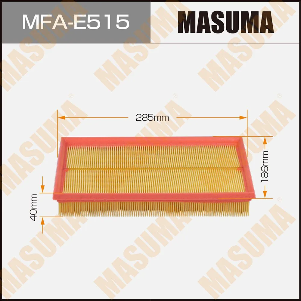 Фильтр воздушный vag octavia 04-06, fabia 99-07, golf iv, v 97-08, bora 98-05 (1.4-1.6) masuma mfa-e515