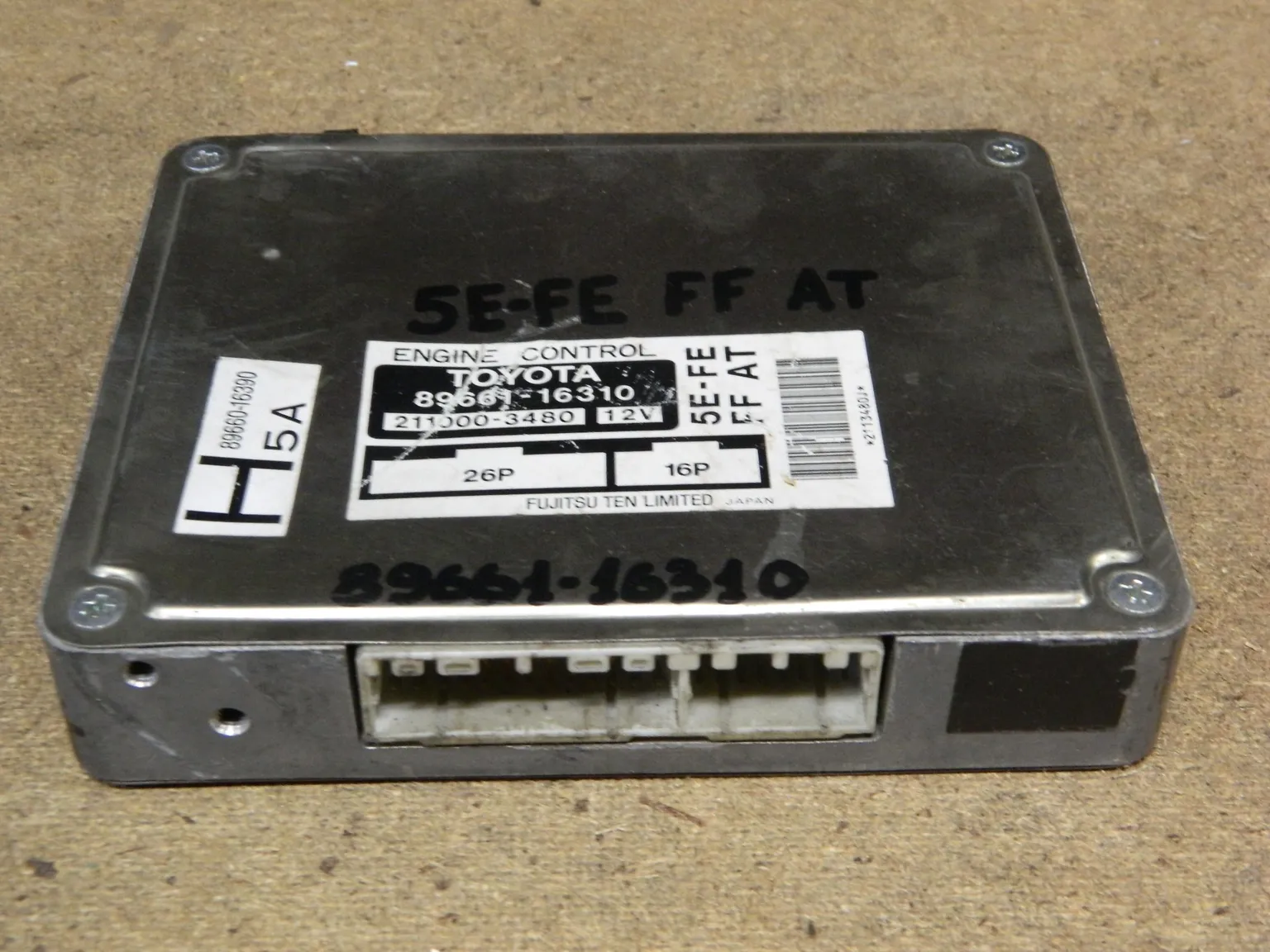 Блок управления ДВС TOYOTA CORSA 5EFE (Контрактный) 9763 8966116310