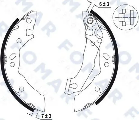 Колодки тормозные HYUNDAI 5830522A01