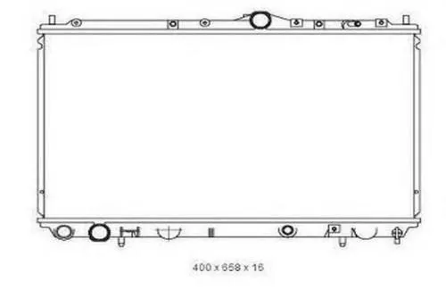 Радиатор охлаждения PANDAPARTS MMC024G93 MITSUBISHI CARISMA, SPACE STAR