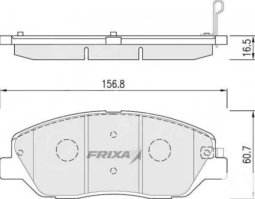 Колодки тормозные FRIXA FPH18 Перед