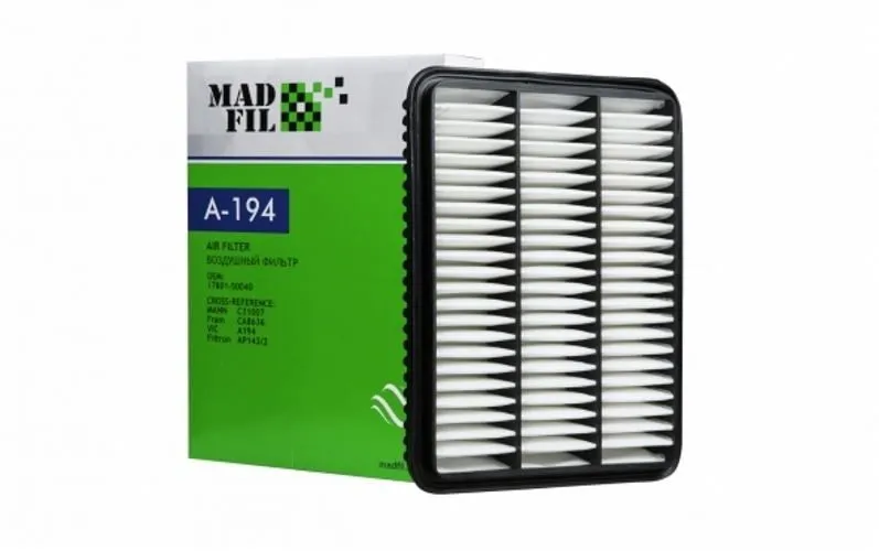 Фильтр воздушный MADFIL A194 LEXUS GX470 2002-2009 / TOYOTA Land Cruiser Prado 150 2002-