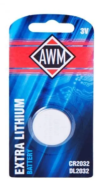 Батарейка литиевая AWM CR2032 3V блистер (1шт)