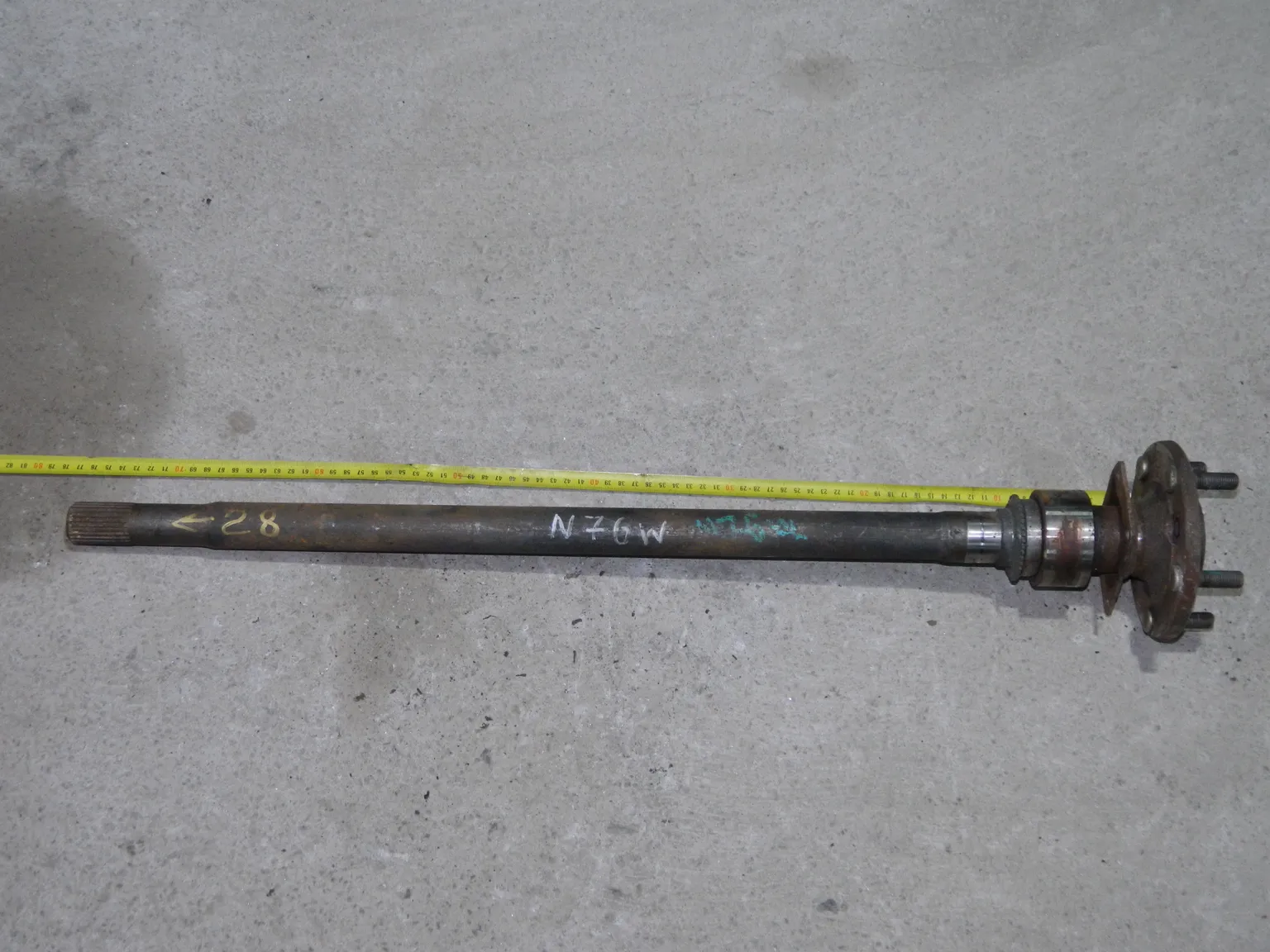 Полуось MITSUBISHI PAJERO IO H76W (Контрактный) 65243691