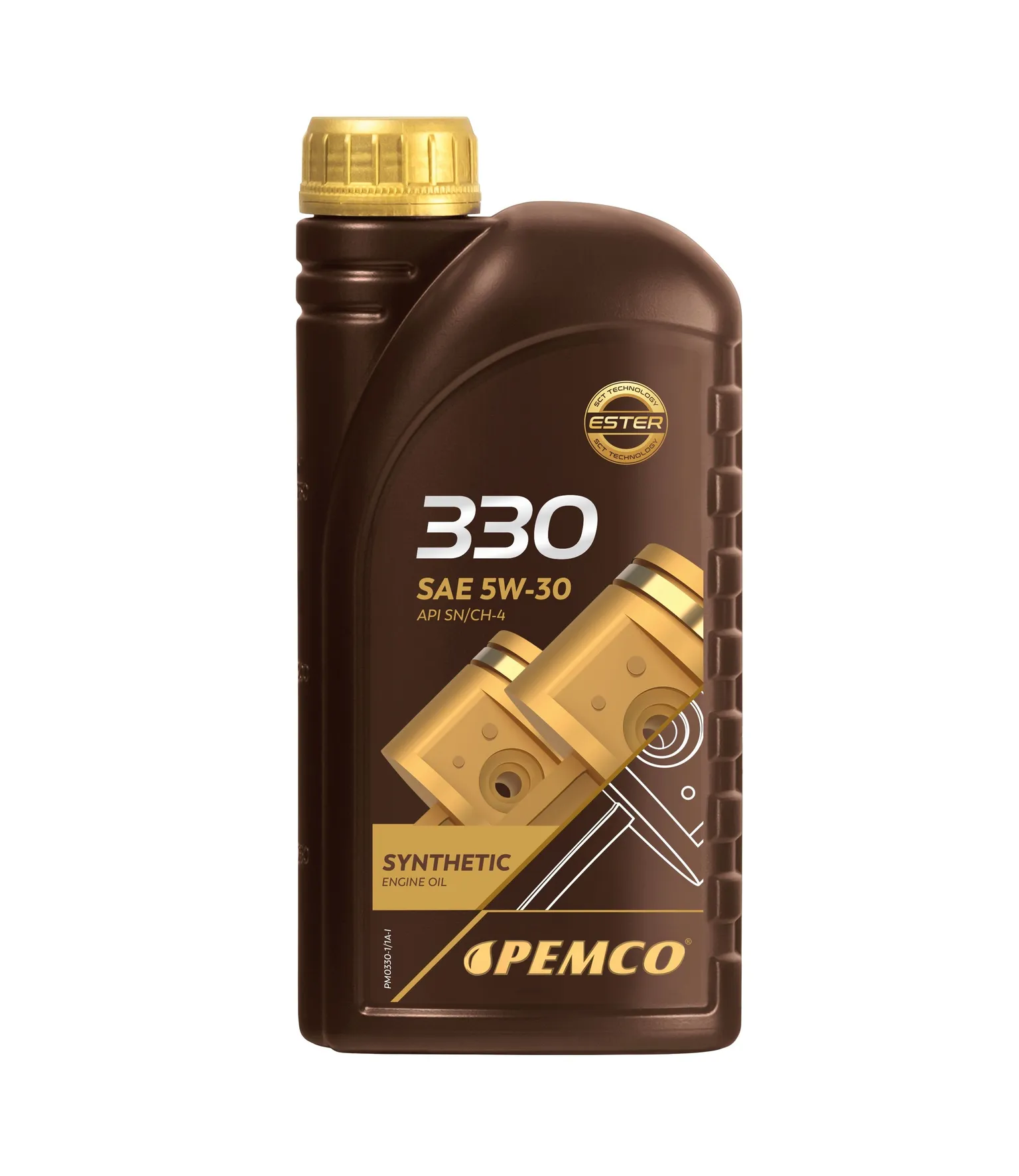 5w-30 sn ch-4, a3 b4 1л (синт. мотор. масло) pemco pm0330-1