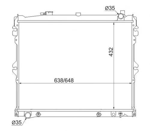 Радиатор охлаждения SAT STMZ0006 MAZDA MPV 1990-1995