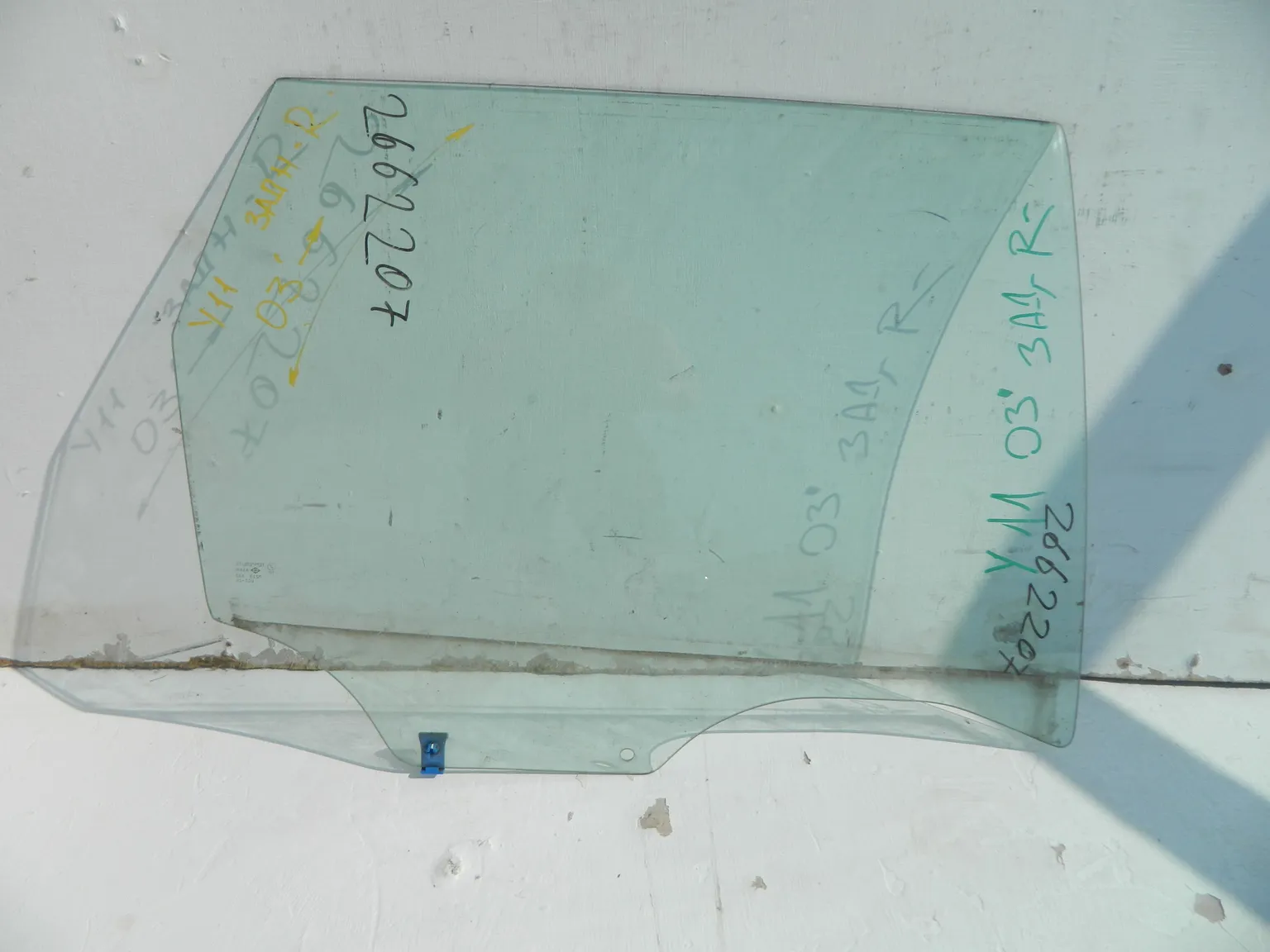 Стекло двери NISSAN WINGROAD Y11 Зад Прав (Контрактный) 2662207