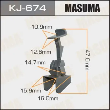 Клипса MASUMA KJ674 NISSAN 849954P001