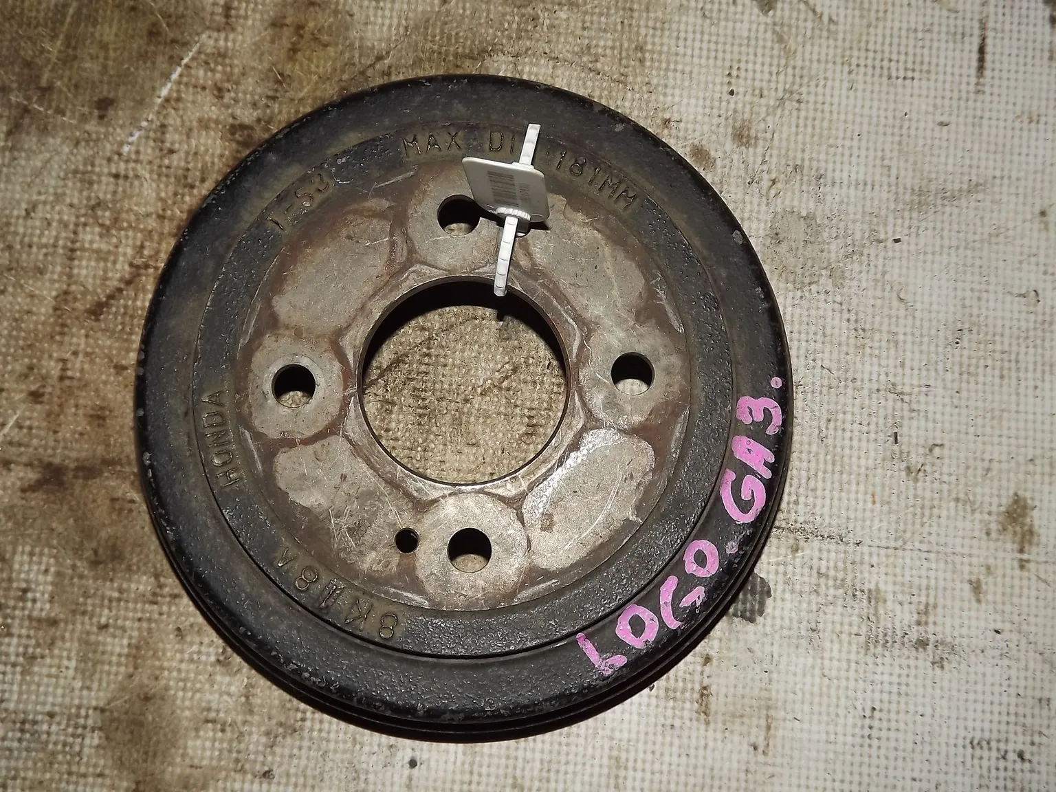 Барабан тормозной HONDA LOGO GA3 Зад (Контрактный) 35017110